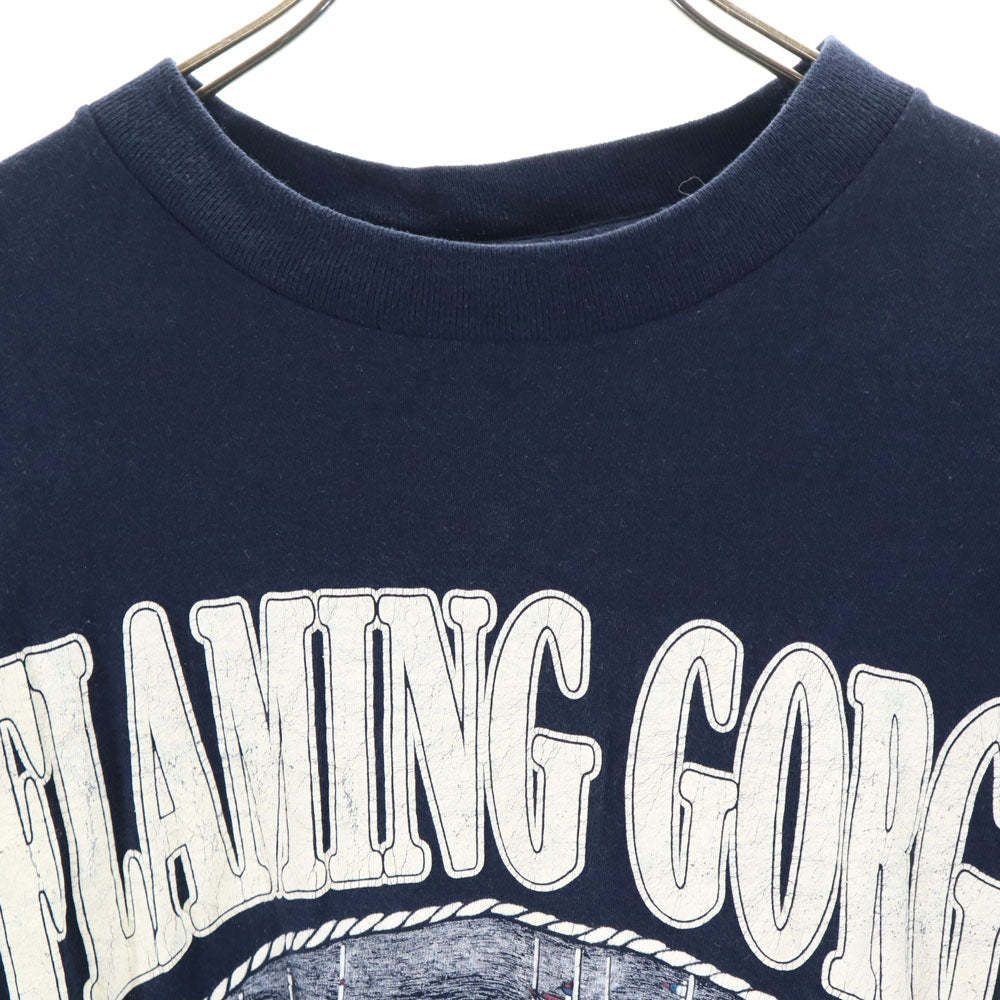 EAGLE イーグル 90s USA製 半袖 シングルステッチ Tシャツ L ネイビー オールド ヴィンテージ メンズ