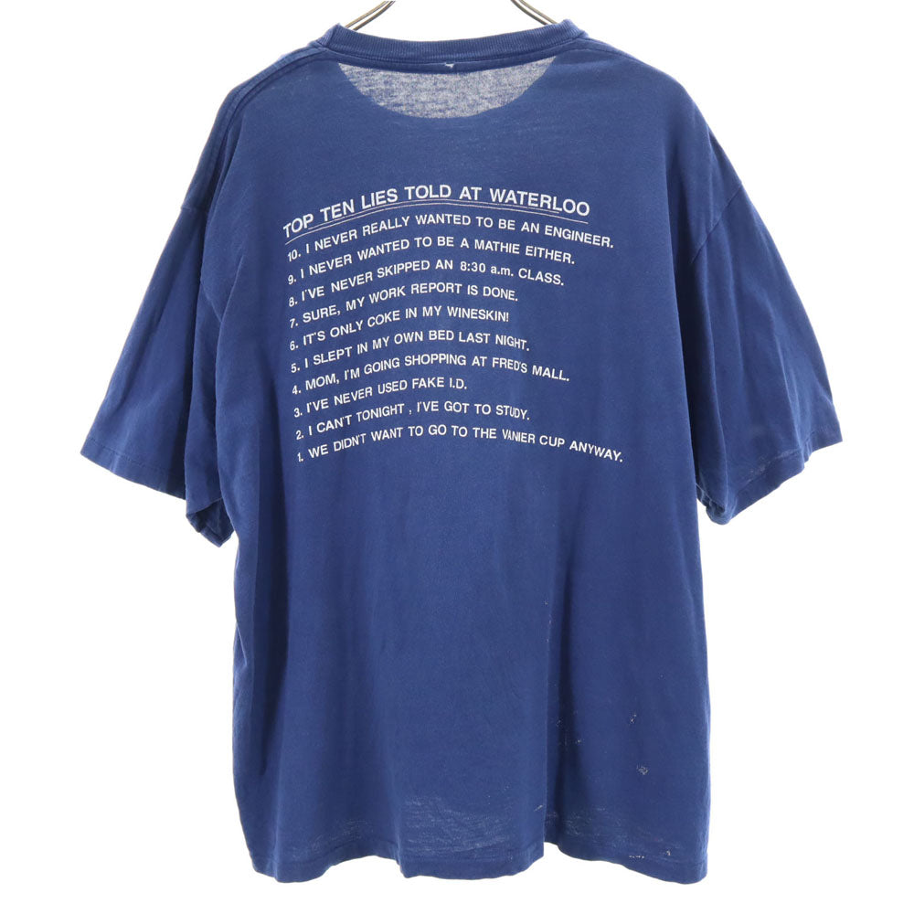 OLD オールド 90s 半袖 Tシャツ ネイビー シングルステッチ ヴィンテージ メンズ