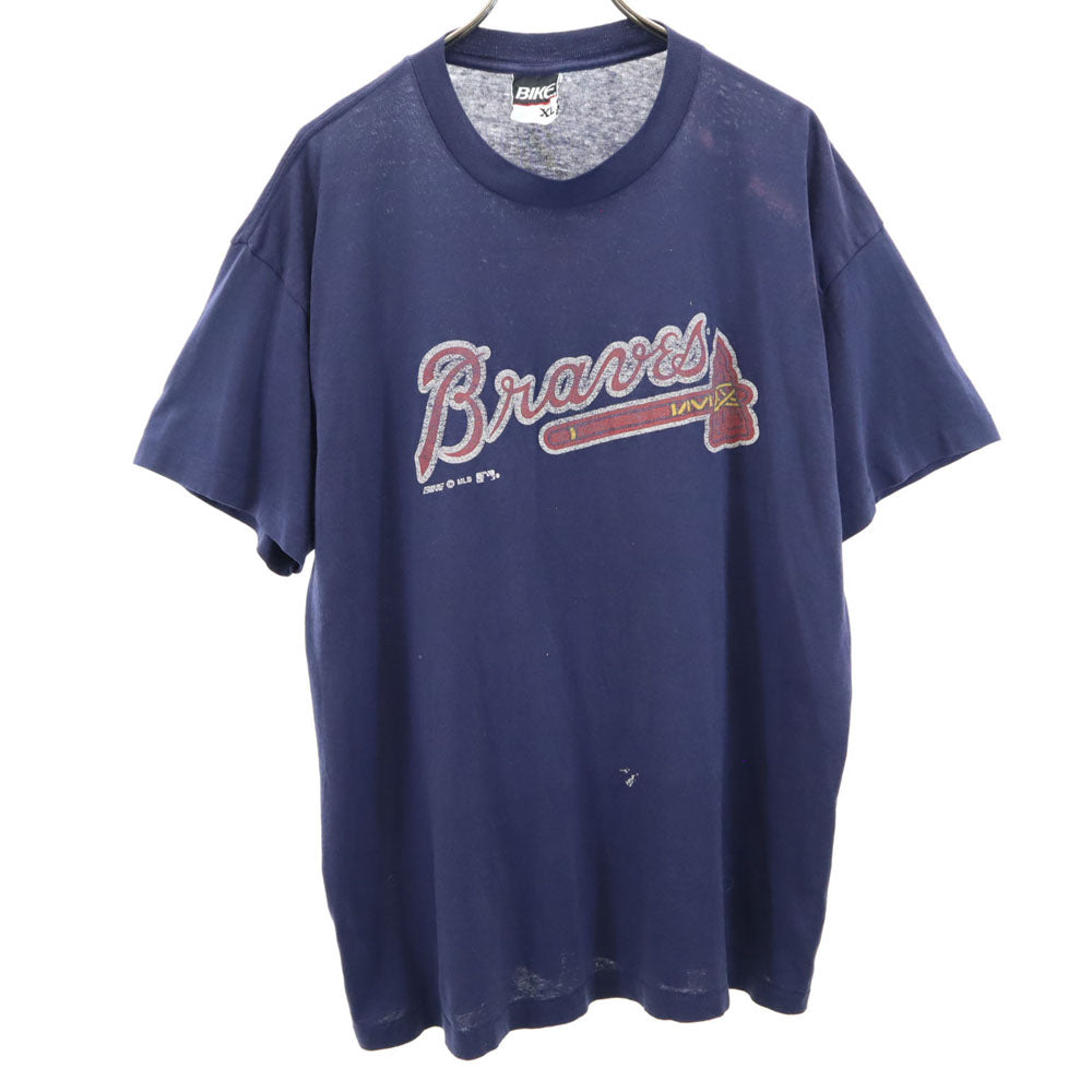 BIKE 90s USA製 半袖 Tシャツ XL ネイビー シングルステッチ オールド ヴィンテージ メンズ