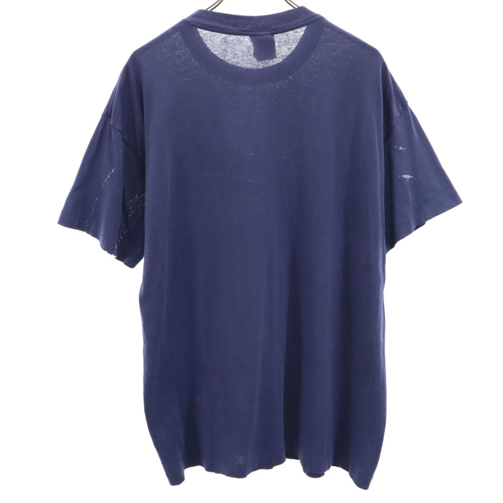 BIKE 90s USA製 半袖 Tシャツ XL ネイビー シングルステッチ オールド ヴィンテージ メンズ
