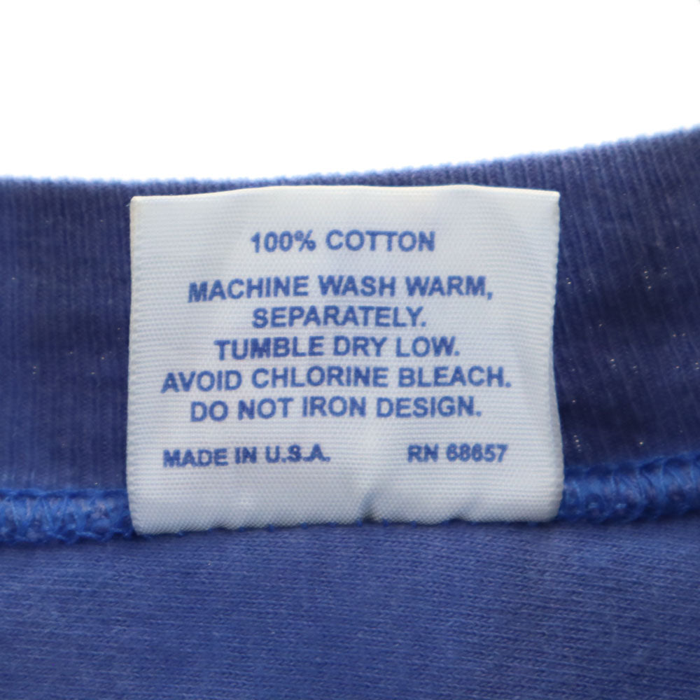 EAGLE イーグル 90s USA製 半袖 ゲーム Tシャツ L ブルー USA トリム オールド ヴィンテージ メンズ