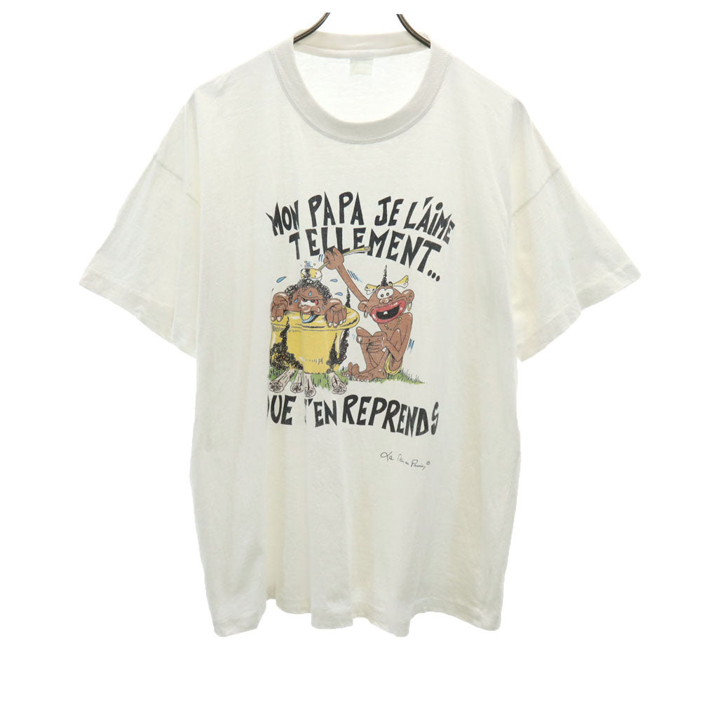 オールド 90s 半袖 シングルステッチ Tシャツ ホワイト OLD メンズ