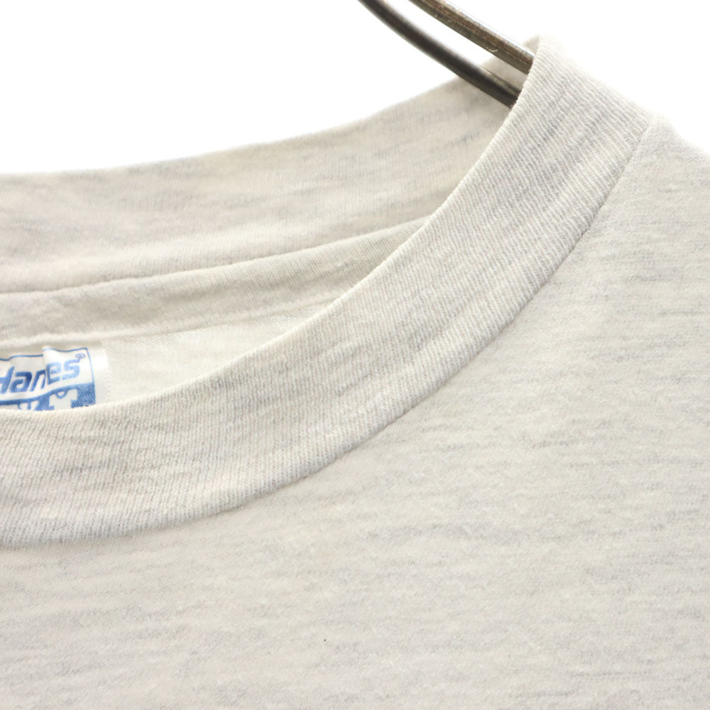 Hanes ヘインズ 80s 半袖 シングルステッチ Tシャツ M グレー ヴィンテージ メンズ