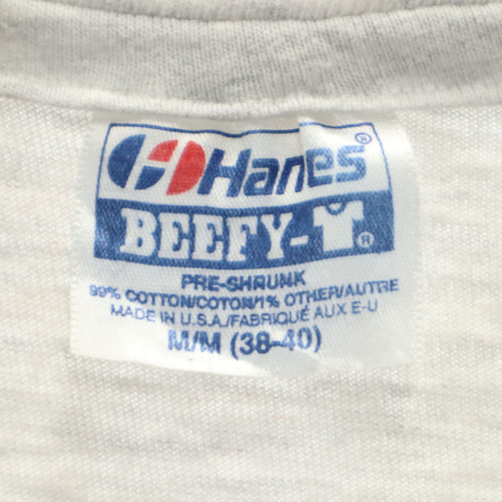 Hanes ヘインズ 80s 半袖 シングルステッチ Tシャツ M グレー ヴィンテージ メンズ