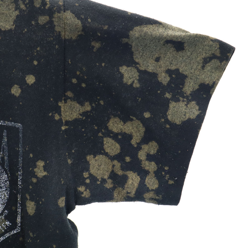 sportswear スポーツウェア 70s 80s USA製 ブリーチ加工 半袖 Tシャツ S ブラック シングルステッチ ヴィンテージ メンズ