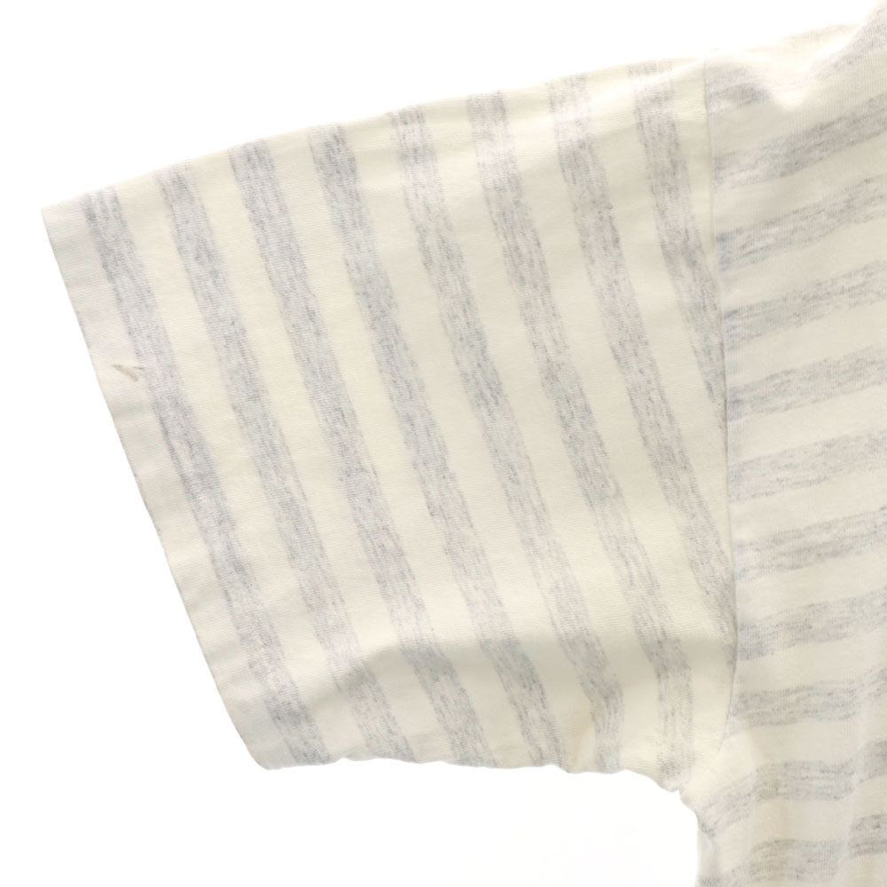 DELTA デルタ 90s USA製 ボーダー 半袖 Tシャツ XL グレー系 シングルステッチ オールド メンズ