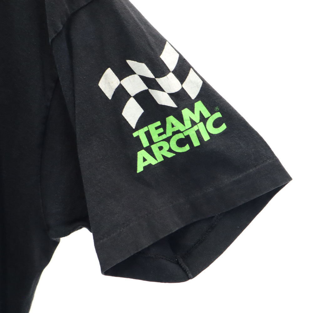 ARCTIC CAT 90s プリント 半袖 Tシャツ ブラック系 シングルステッチ オールド メンズ