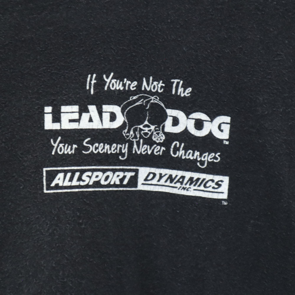 LEAD DOG 90s バックプリント 半袖 Tシャツ ブラック系 シングルステッチ オールド メンズ