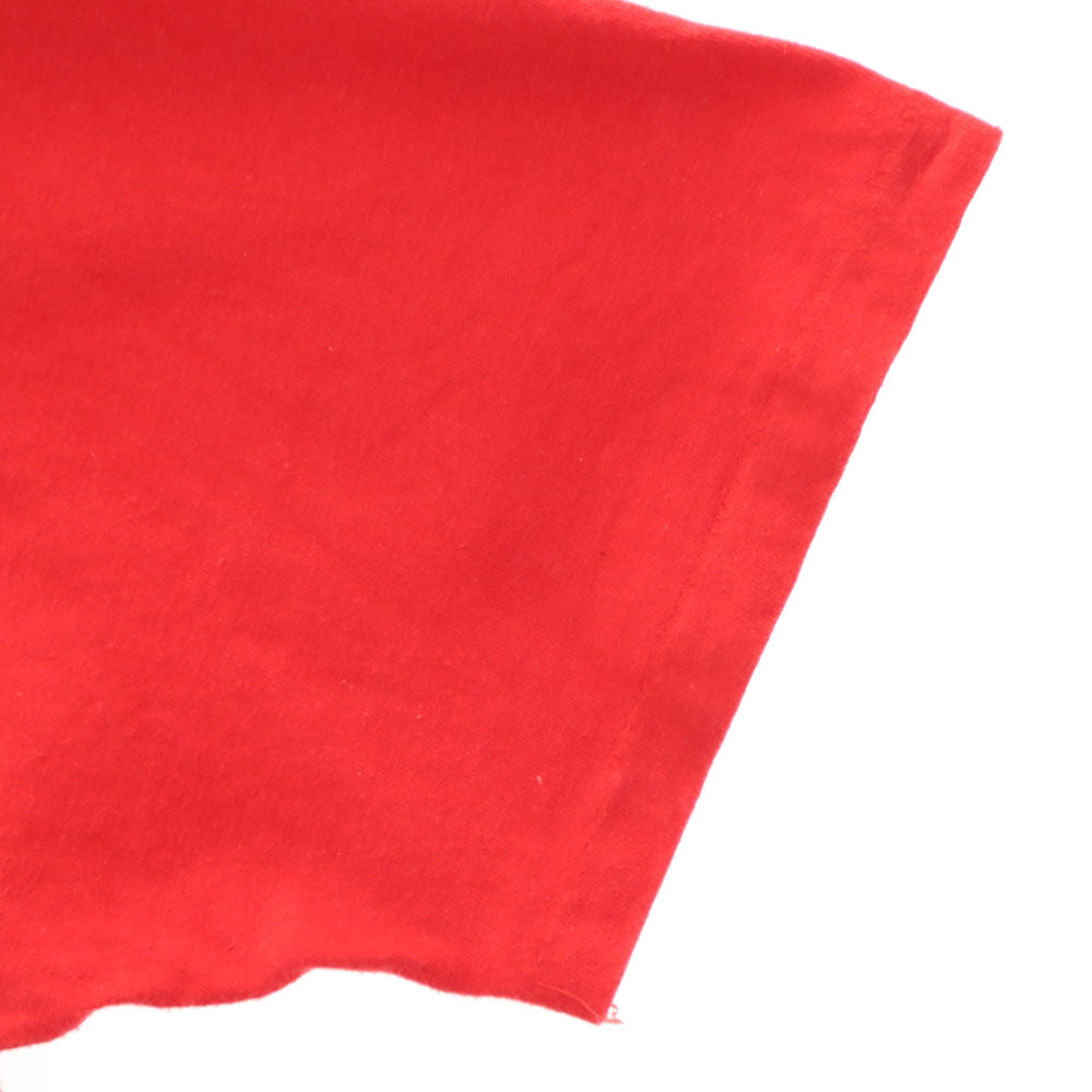 硫黄島 90s プリント 半袖 Tシャツ レッド系 シングルステッチ オールド メンズ