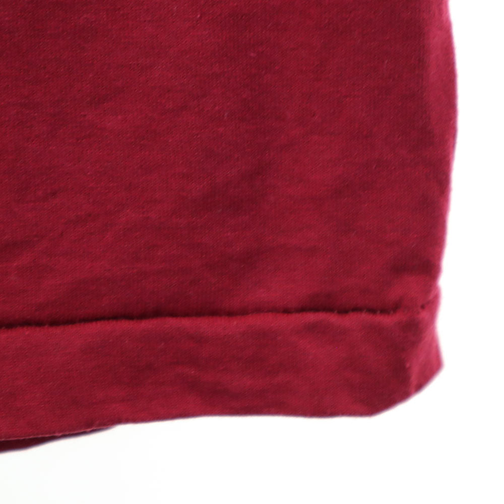 FRUIT OF THE LOOM フルーツオブザルーム 90s USA製 プリント 半袖 Tシャツ XXL ボルドー ビッグサイズ シングルステッチ オールド メンズ