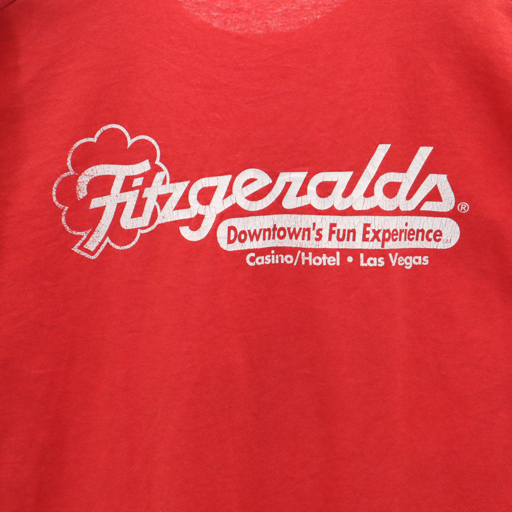 Nifty Fifties 90s プリント 半袖 Tシャツ レッド系 シングルステッチ オールド メンズ