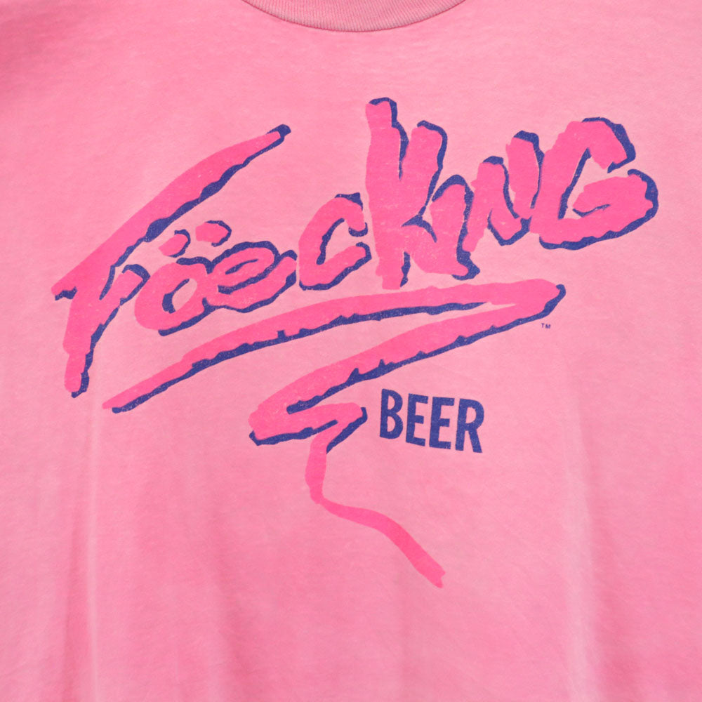 スクリーンスターズ 90s USA製 プリント 半袖 Tシャツ XL ピンク系 SCREEN STARS シングルステッチ オールド メンズ