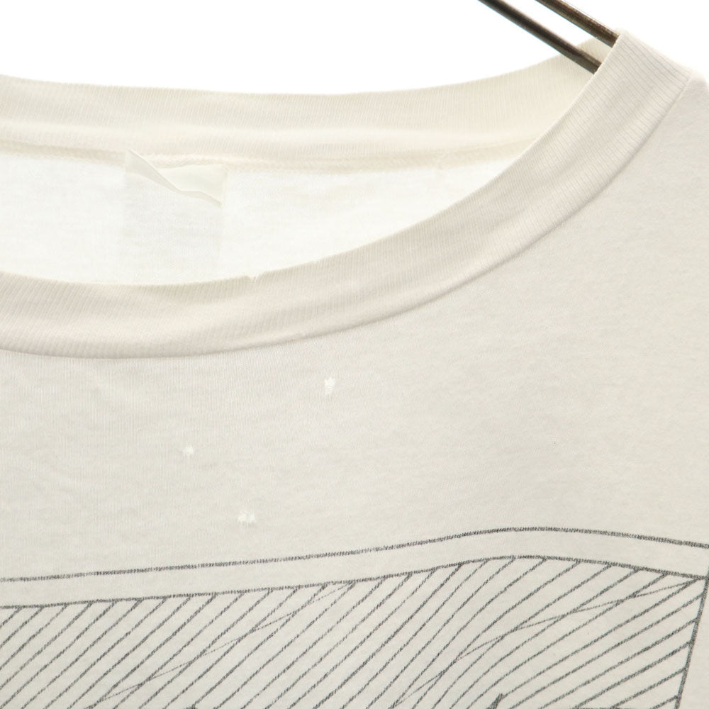 OLD オールド 90s 00s プリント 半袖 Tシャツ ホワイト系 メンズ