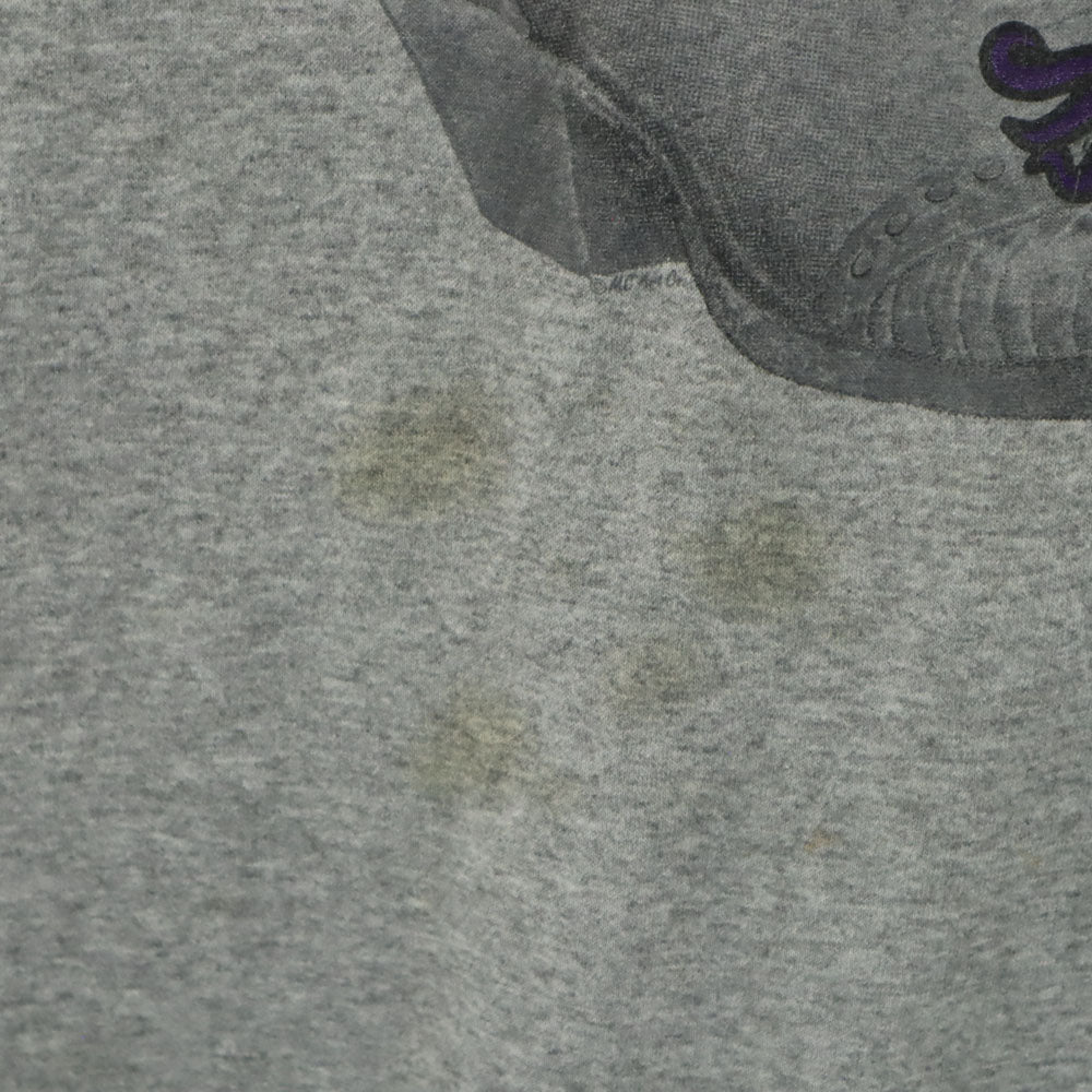 PREMIER SPORTSWEAR 90s USA製 プリント 半袖 切り替え Tシャツ XXL グレー系 PREMIER SPORTSWEAR ビッグサイズ シングルステッチ オールド メンズ