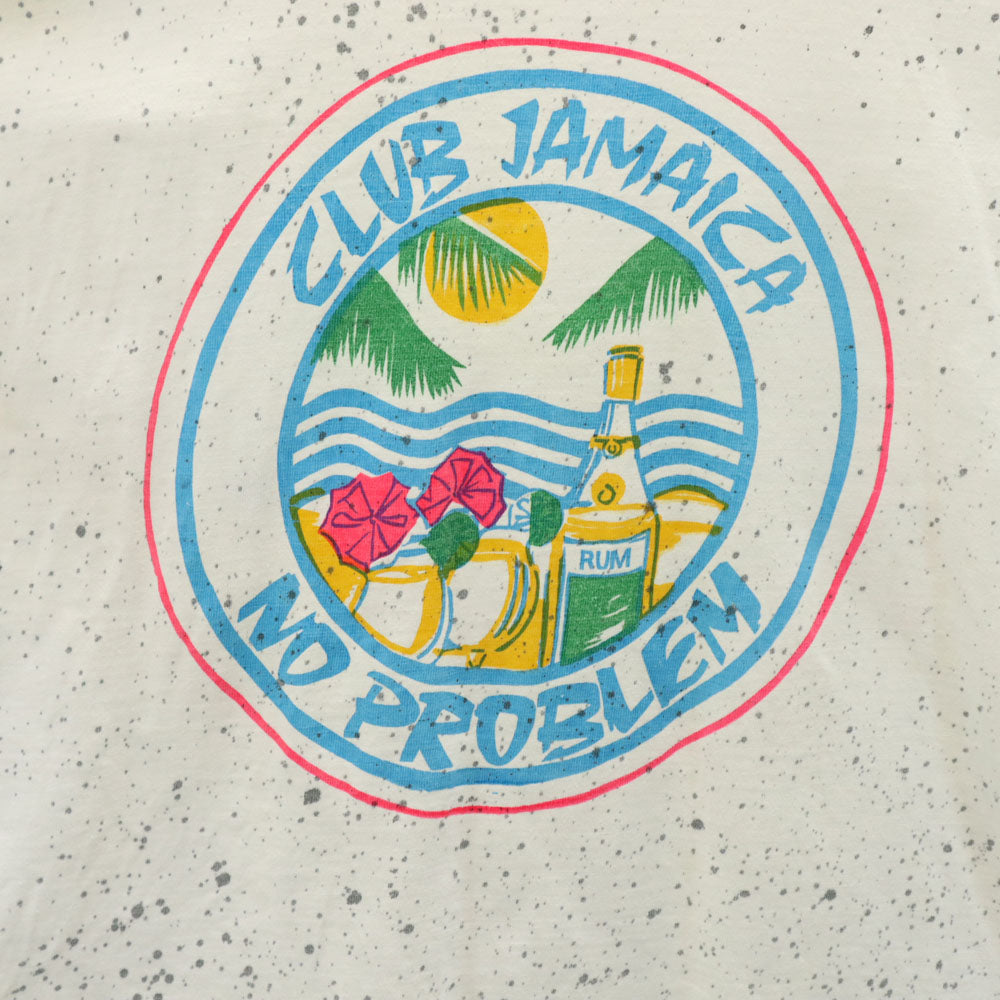 MAGIC Tees 90s 総柄 プリント 半袖 Tシャツ XL ホワイト系 シングルステッチ オールド メンズ