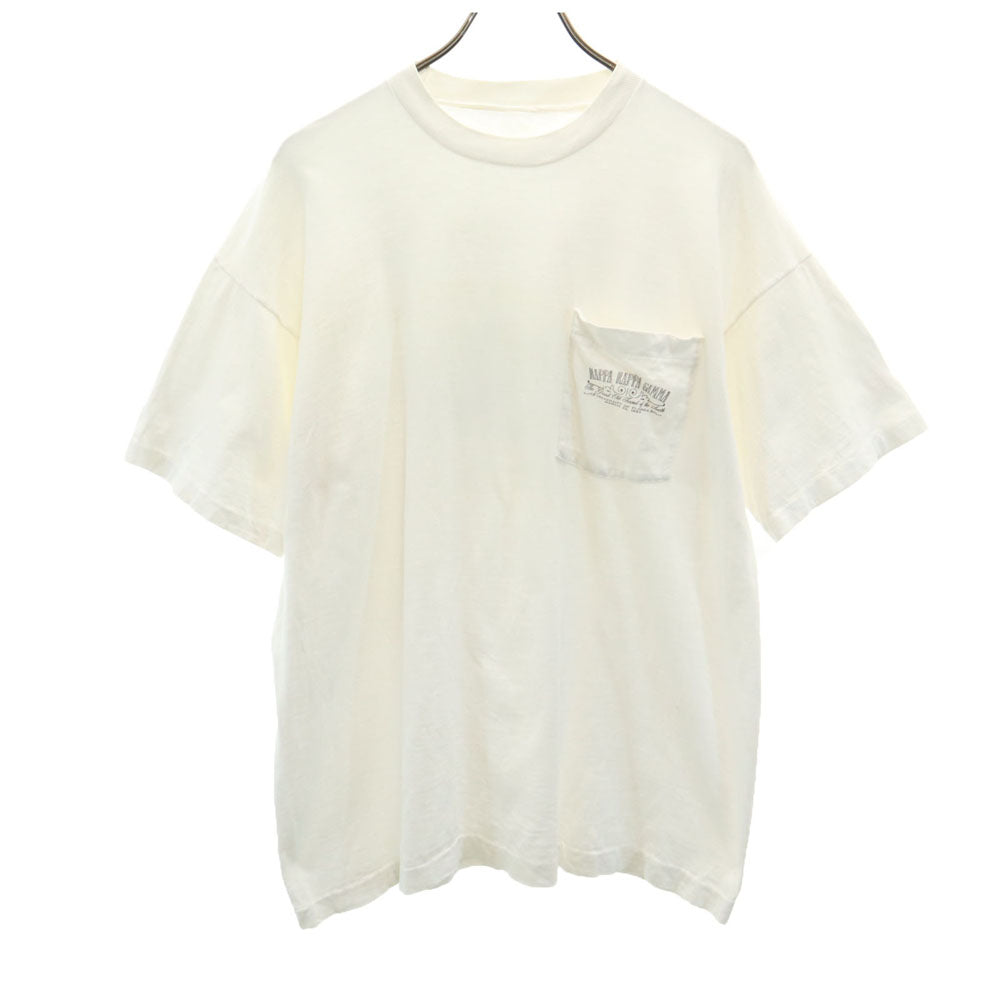 OLD オールド 90s バックプリント 半袖 シングルステッチ Tシャツ ホワイト オールド メンズ