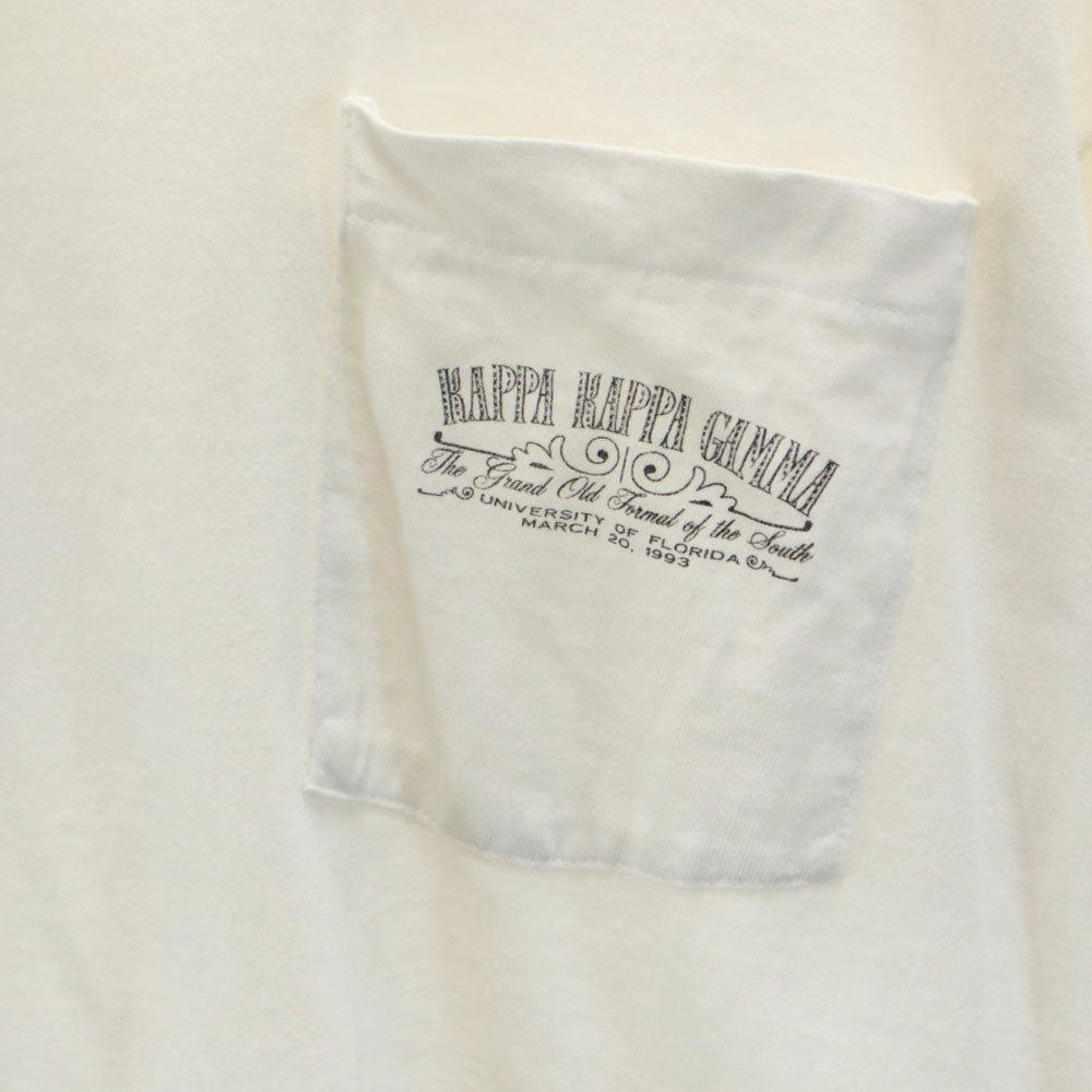 OLD オールド 90s バックプリント 半袖 シングルステッチ Tシャツ ホワイト オールド メンズ