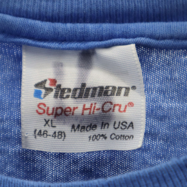 ステッドマン 80s 90s USA製 半袖 シングルステッチ オールド Tシャツ XL 青紫 STEDMAN メンズ