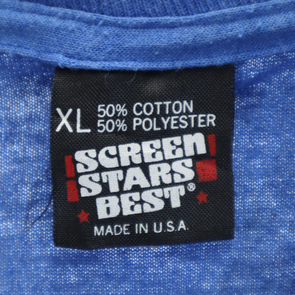 SCREEN STARS BEST スクリーンスターズベスト 90s USA製 半袖 シングルステッチ オールド Tシャツ XL ブルー メンズ