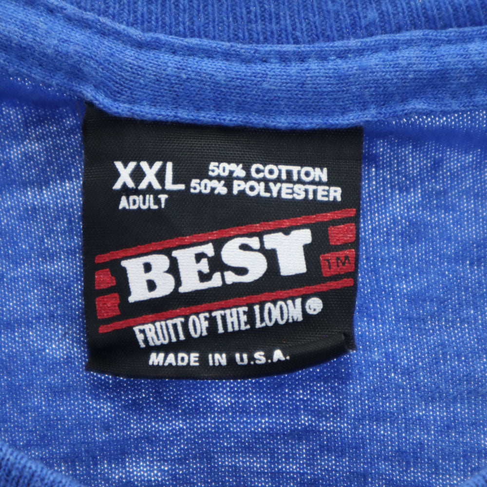 FRUIT OF THE LOOM フルーツオブザルーム 90s USA製 ネイティブプリント 半袖 ツーソン アリゾナ Tシャツ XXL ブルー BEST シングルステッチ オールド TUCSON ARIZONA ビッグサイズ メンズ