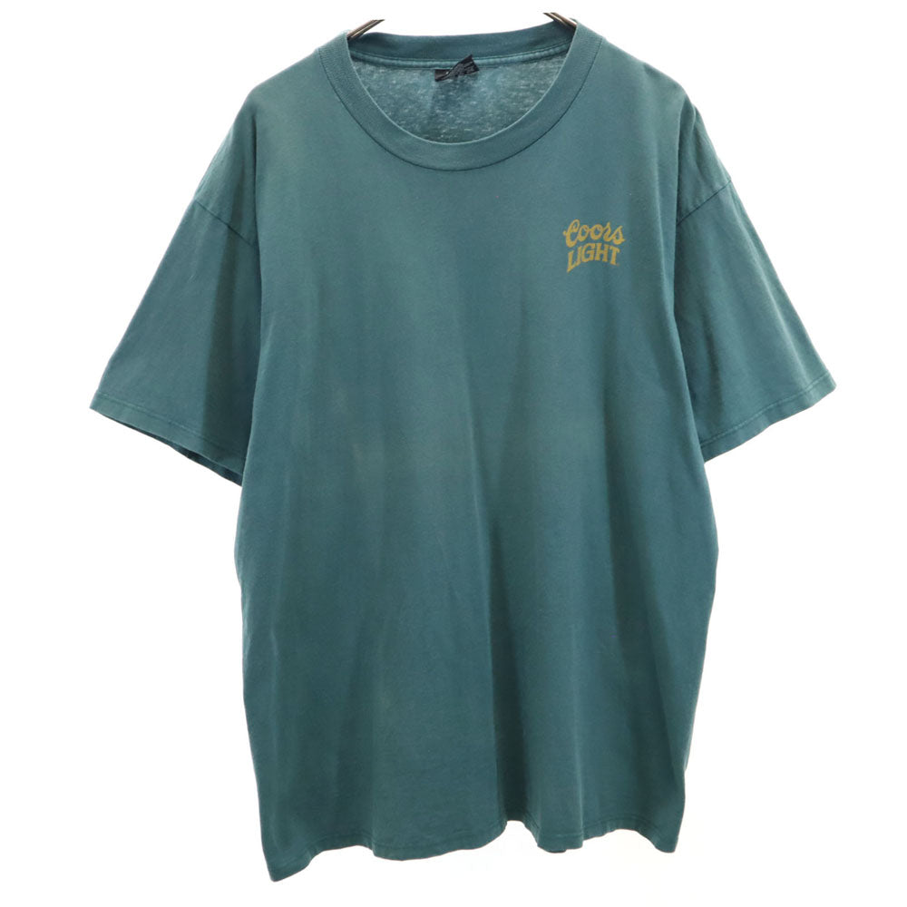 ULTRACLUB 90s 00s USA製 プリント 半袖 Coors オールド Tシャツ XL グリーン系 メンズ