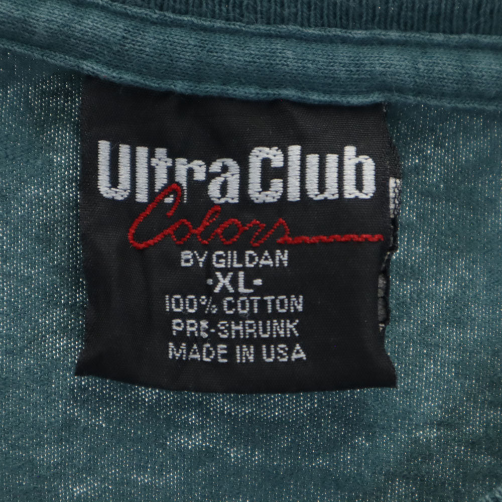 ULTRACLUB 90s 00s USA製 プリント 半袖 Coors オールド Tシャツ XL グリーン系 メンズ