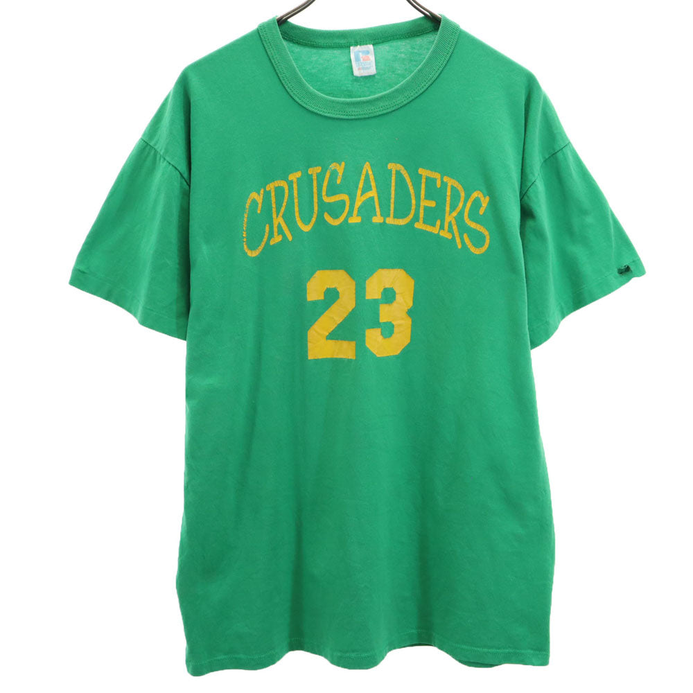 RUSSELL ATHLETIC ラッセルアスレチック 90s USA製 オールド 半袖 シングルステッチ Tシャツ L グリーン メンズ