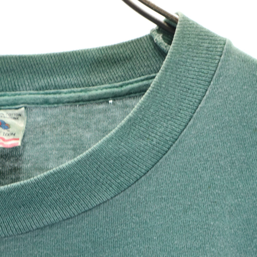 FRUIT OF THE LOOM フルーツオブザルーム 90s USA製 オールド 半袖 シングルステッチ Tシャツ XL グリーン系 メンズ