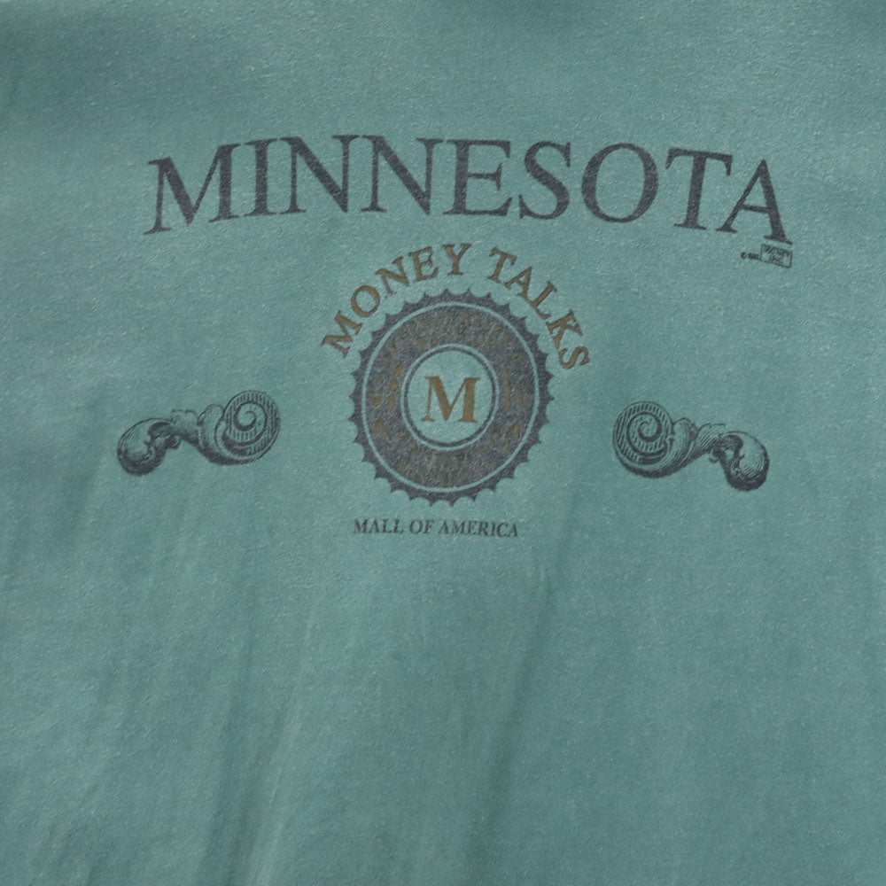 FRUIT OF THE LOOM フルーツオブザルーム 90s USA製 オールド 半袖 シングルステッチ Tシャツ XL グリーン系 メンズ