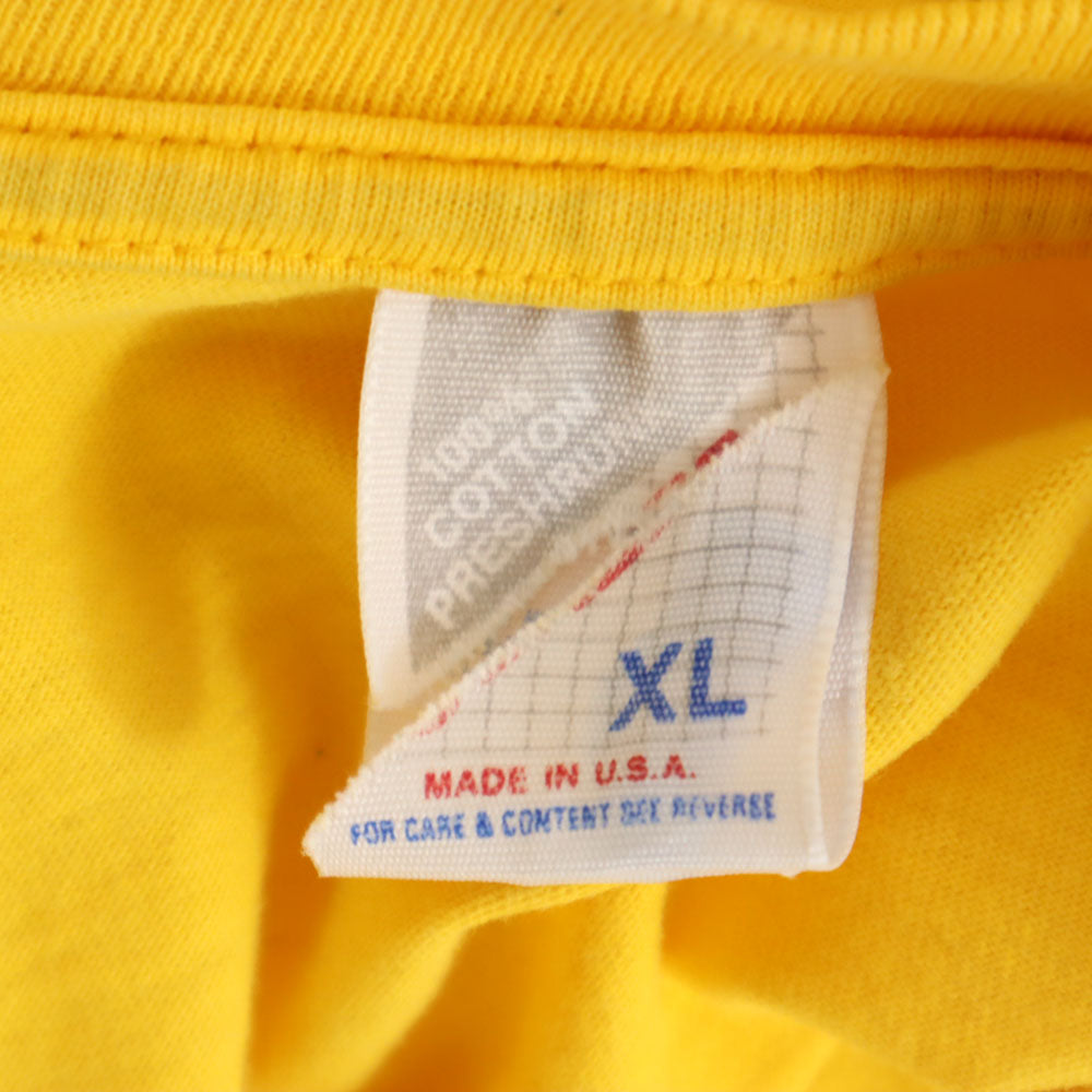JERZEES ジャージーズ 90s USA製 オールド 半袖 シングルステッチ Tシャツ XL イエロー系 メンズ