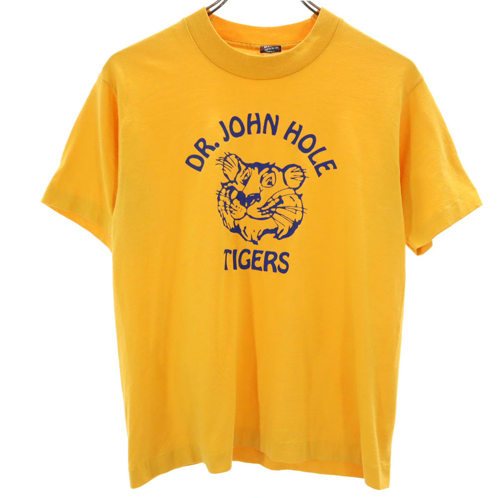 FRUIT OF THE LOOM フルーツオブザルーム 90s USA製 オールド 半袖 シングルステッチ Tシャツ 14-16 イエロー系 キッズ