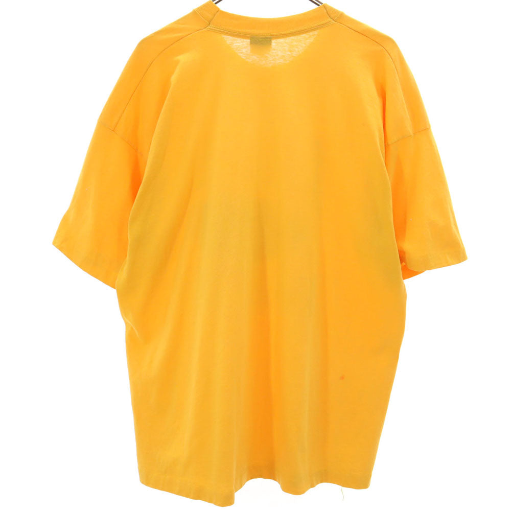 FRUIT OF THE LOOM フルーツオブザルーム 90s USA製 オールド 半袖 シングルステッチ Tシャツ XXL イエロー系 ビックサイズ メンズ