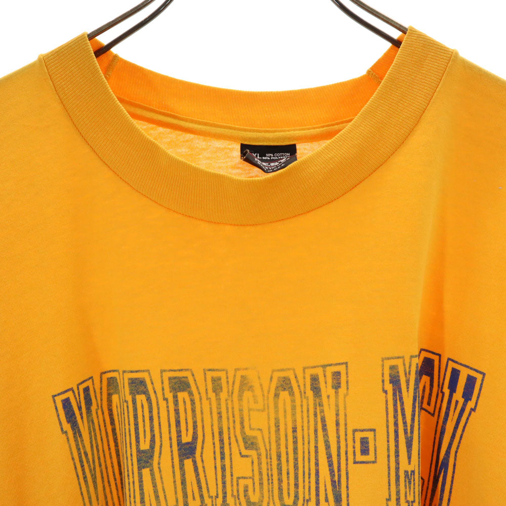 FRUIT OF THE LOOM フルーツオブザルーム 90s USA製 オールド 半袖 シングルステッチ Tシャツ XXL イエロー系 ビックサイズ メンズ