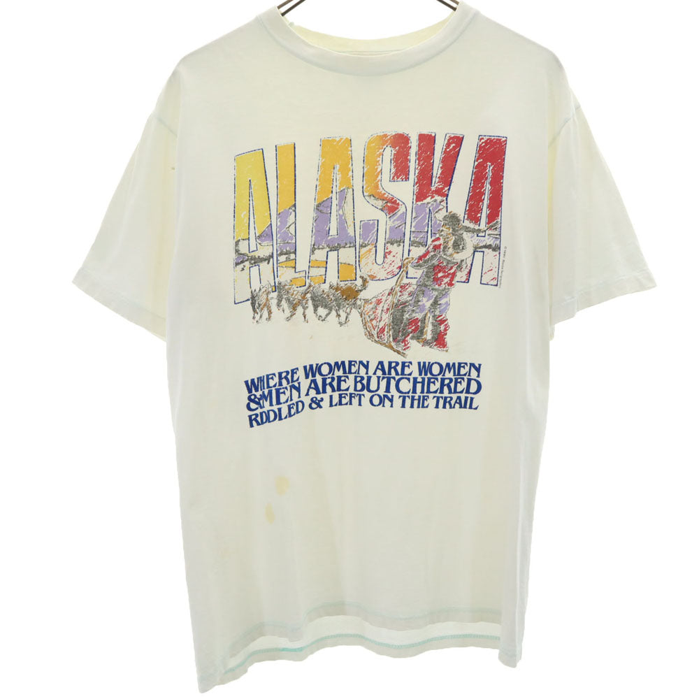 JERZEES ジャージーズ 90s USA製 オールド 半袖 シングルステッチ Tシャツ L 白 メンズ
