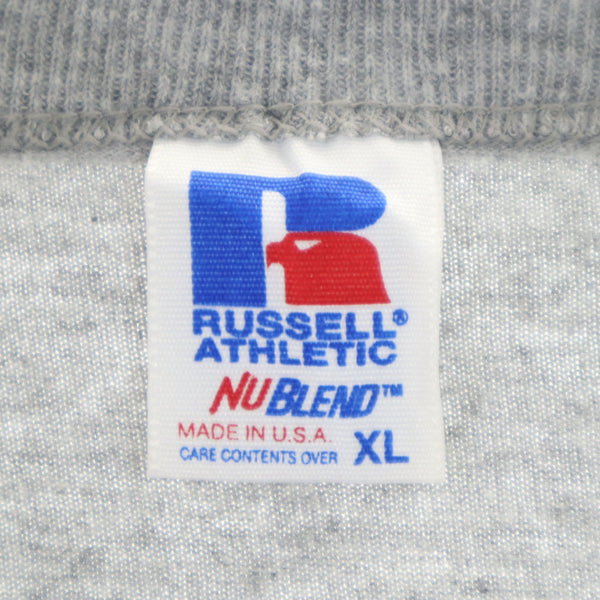 ラッセルアスレチック 90s USA製 オールド 半袖 シングルステッチ Tシャツ XL グレー RUSSELL ATHLETIC NUBLEND メンズ