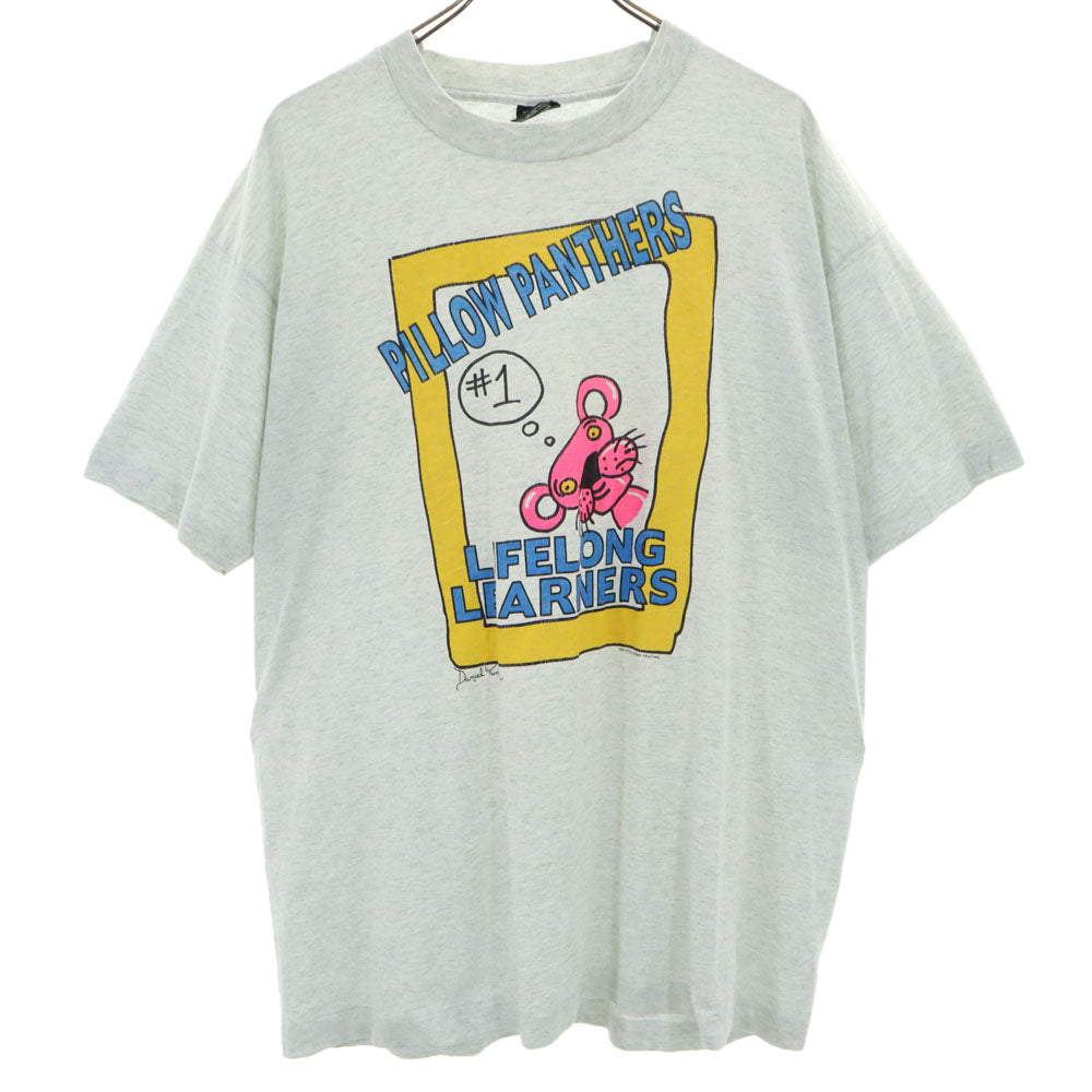 フルーツオブザルーム 90s USA製 オールド 半袖 シングルステッチ Tシャツ XL グレー FRUIT OF THE LOOM メンズ