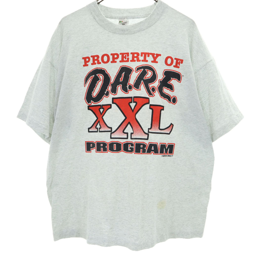 FRUIT OF THE LOOM フルーツオブザルーム 90s USA製 オールド 半袖 シングルステッチ Tシャツ XL グレー系 メンズ