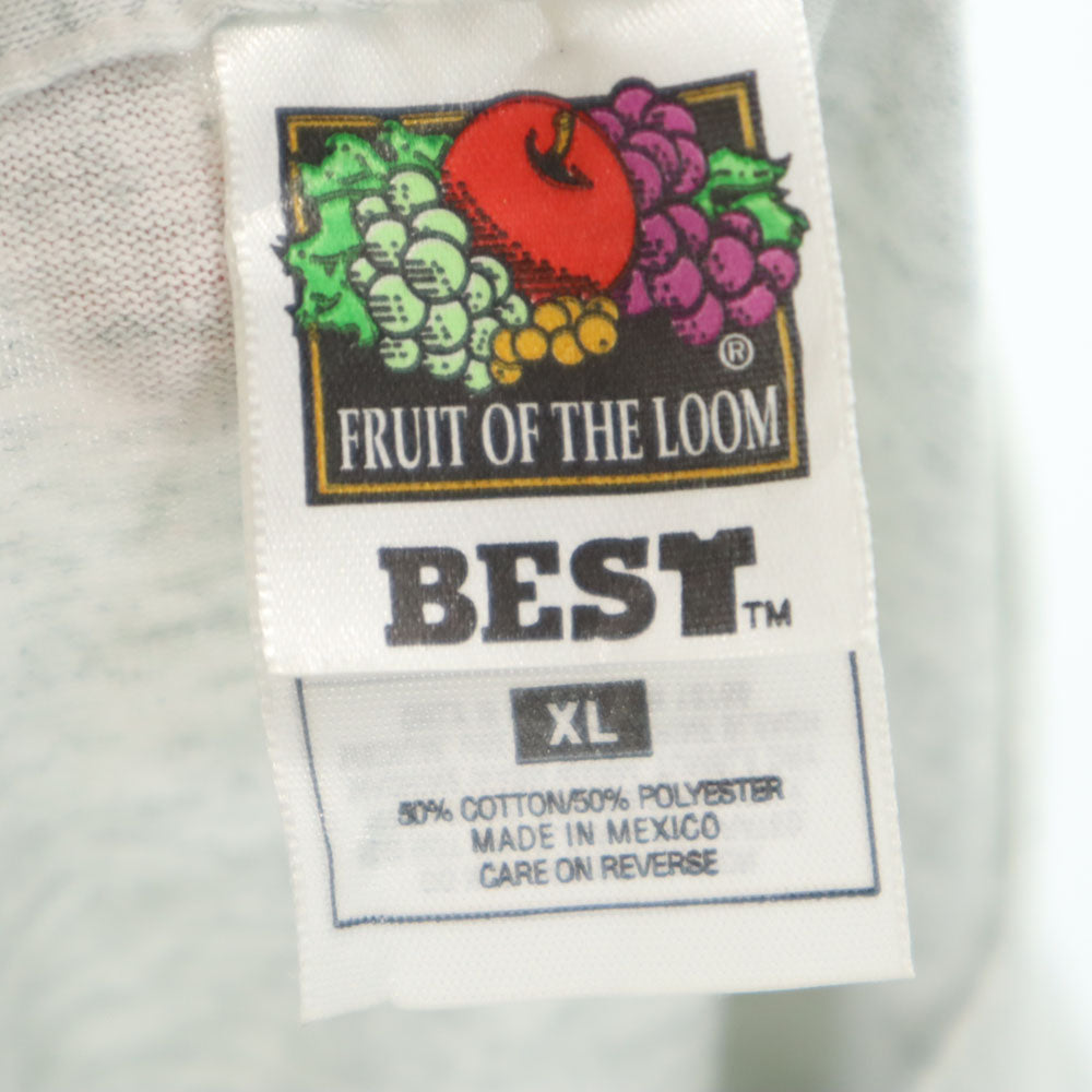 FRUIT OF THE LOOM フルーツオブザルーム 90s USA製 オールド 半袖 シングルステッチ Tシャツ XL グレー系 メンズ