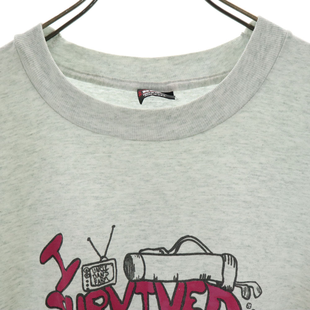 FRUIT OF THE LOOM フルーツオブザルーム 90s USA製 オールド 半袖 シングルステッチ Tシャツ XL グレー メンズ