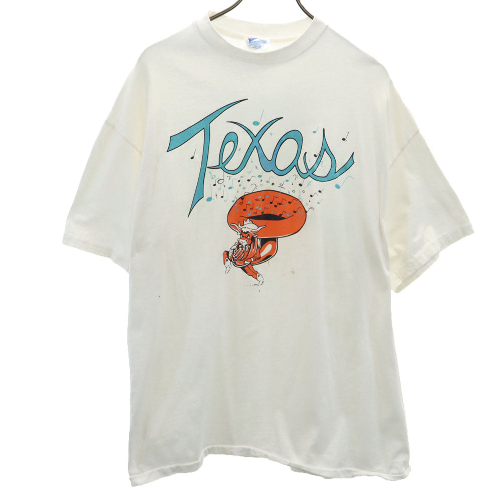 ヘインズ 90s USA製 オールド Texas 半袖 シングルステッチ Tシャツ XL ホワイト Hanes BEEFY-T テキサス シングルステッチ メンズ