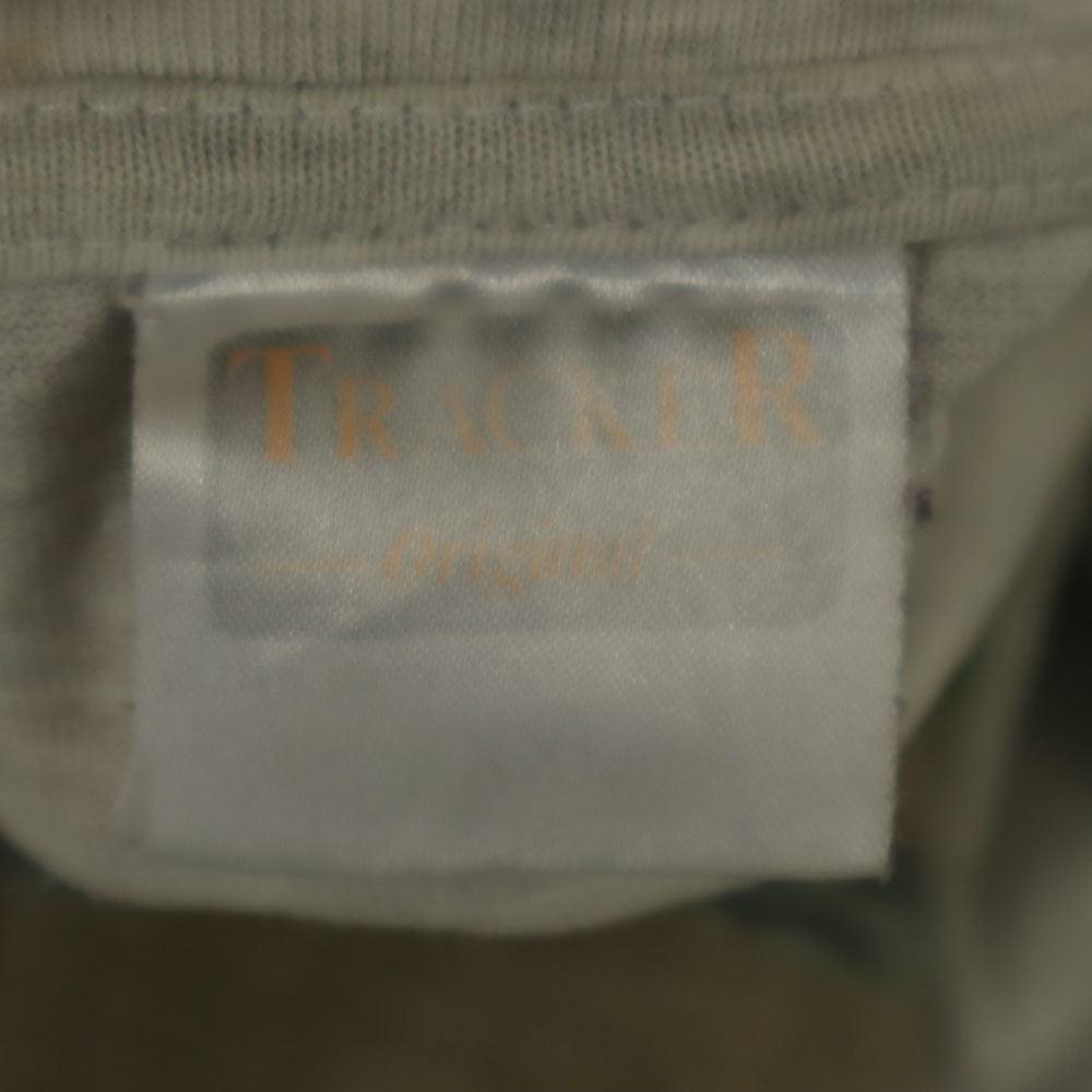 TRACKER 90s アニマル 半袖 オールド Tシャツ XXL グレー TRACKER ビッグサイズ メンズ