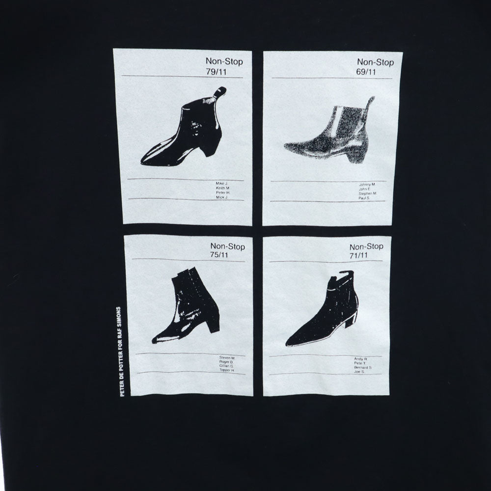 ラフシモンズ 半袖 Tシャツ M ブラック RAF SIMONS メンズ