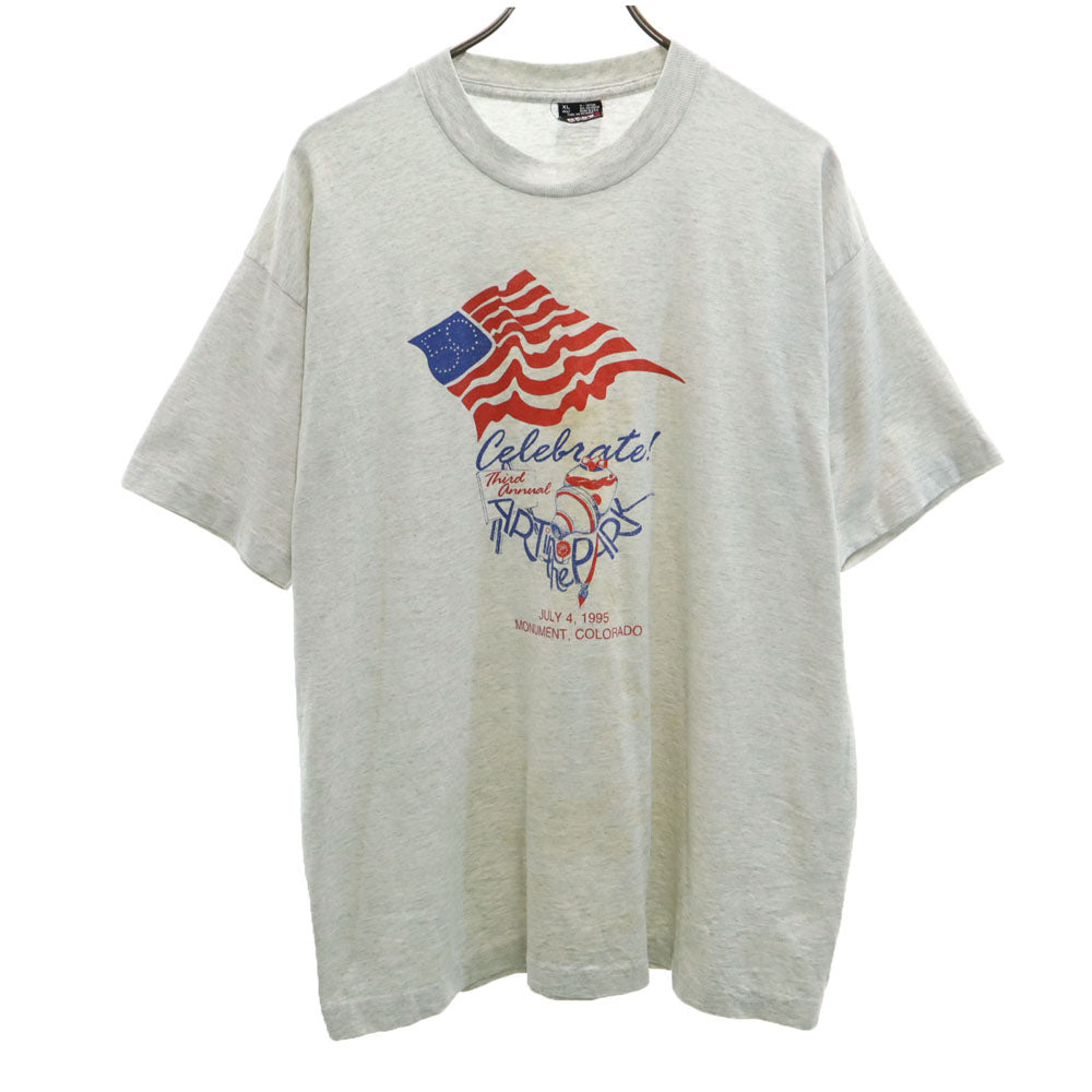 FRUIT OF THE LOOM フルーツオブザルーム 90s USA製 オールド 半袖 シングルステッチ Tシャツ XL ライトグレー BEST メンズ