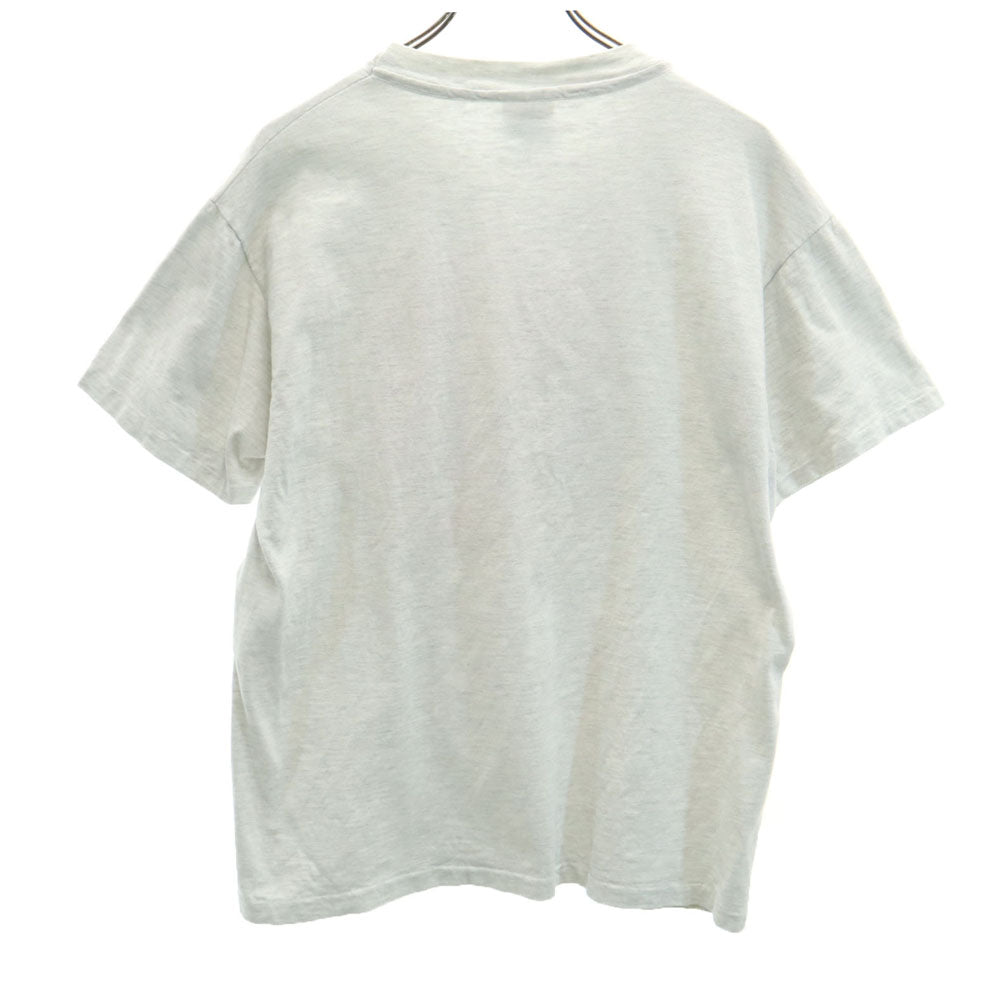 Hanes ヘインズ 90s USA製 オールド 半袖 シングルステッチ Tシャツ L ライトグレー BEEFY-T メンズ