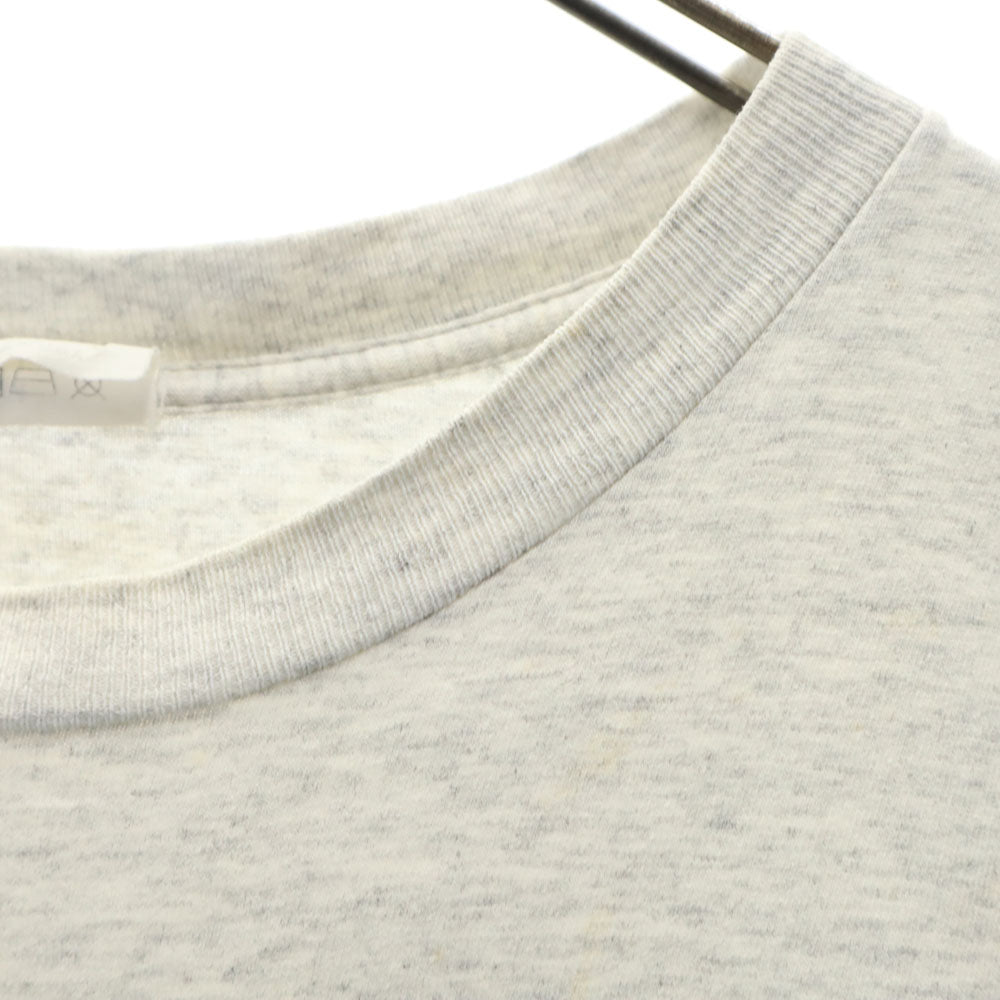 Calvin klein カルバンクライン 90s USA製 オールド ロゴプリント 半袖 シングルステッチ Tシャツ S-M グレー系 メンズ