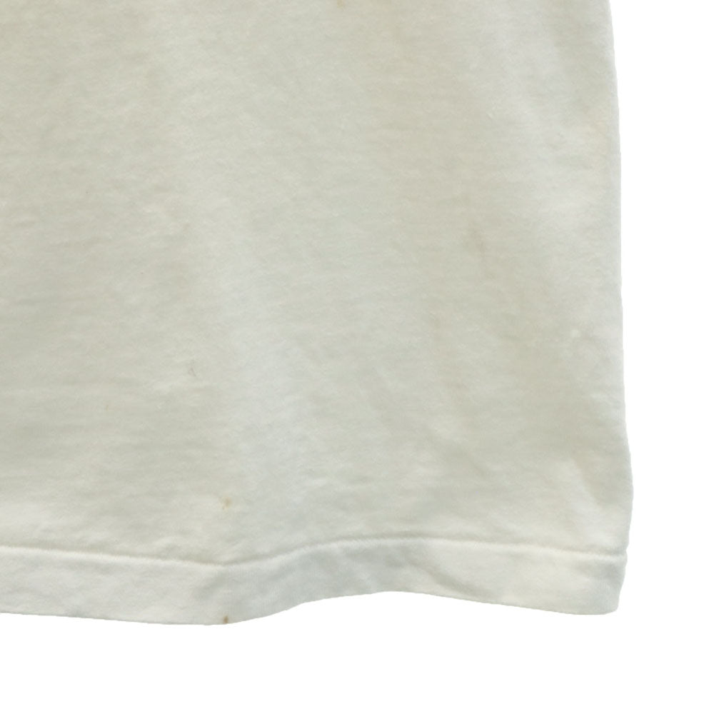 ヘインズ 90s USA製 オールド プリント 半袖 シングルステッチ Tシャツ XL ホワイト系 Hanes メンズ