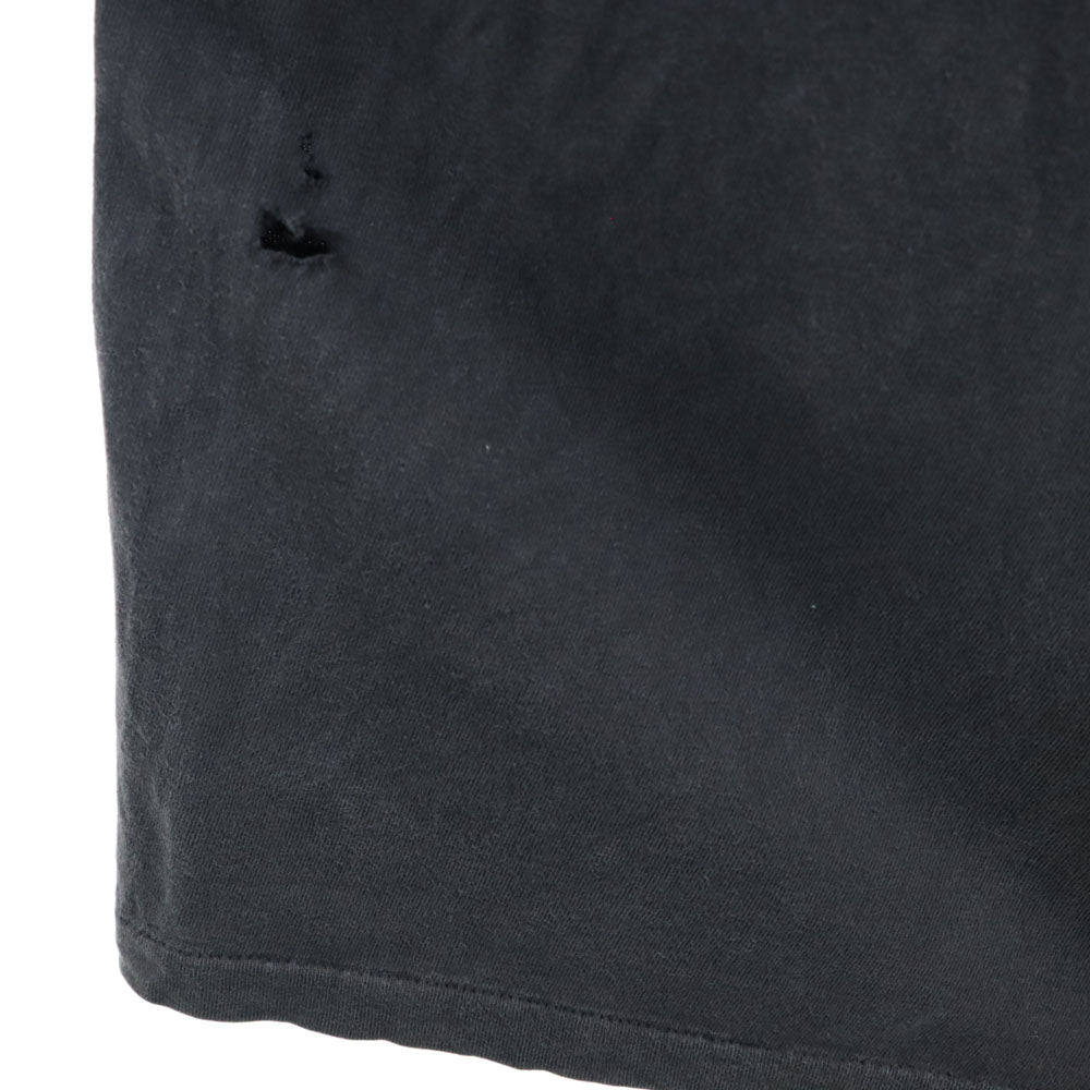 OLD オールド 90s シングルステッチ プリント 半袖 Tシャツ ブラック系 メンズ