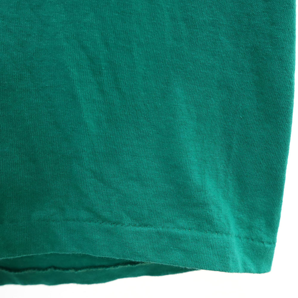 L.A.T SPORTSWEAR 90s USA製 オールド シングルステッチ 半袖 バイカラー Tシャツ XL グリーン系 メンズ