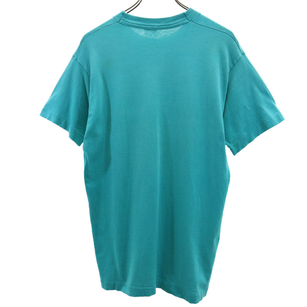 FRUIT OF THE LOOM フルーツオブザルーム 90s USA製 オールド シングルステッチ プリント 半袖 Tシャツ M グリーン系 メンズ