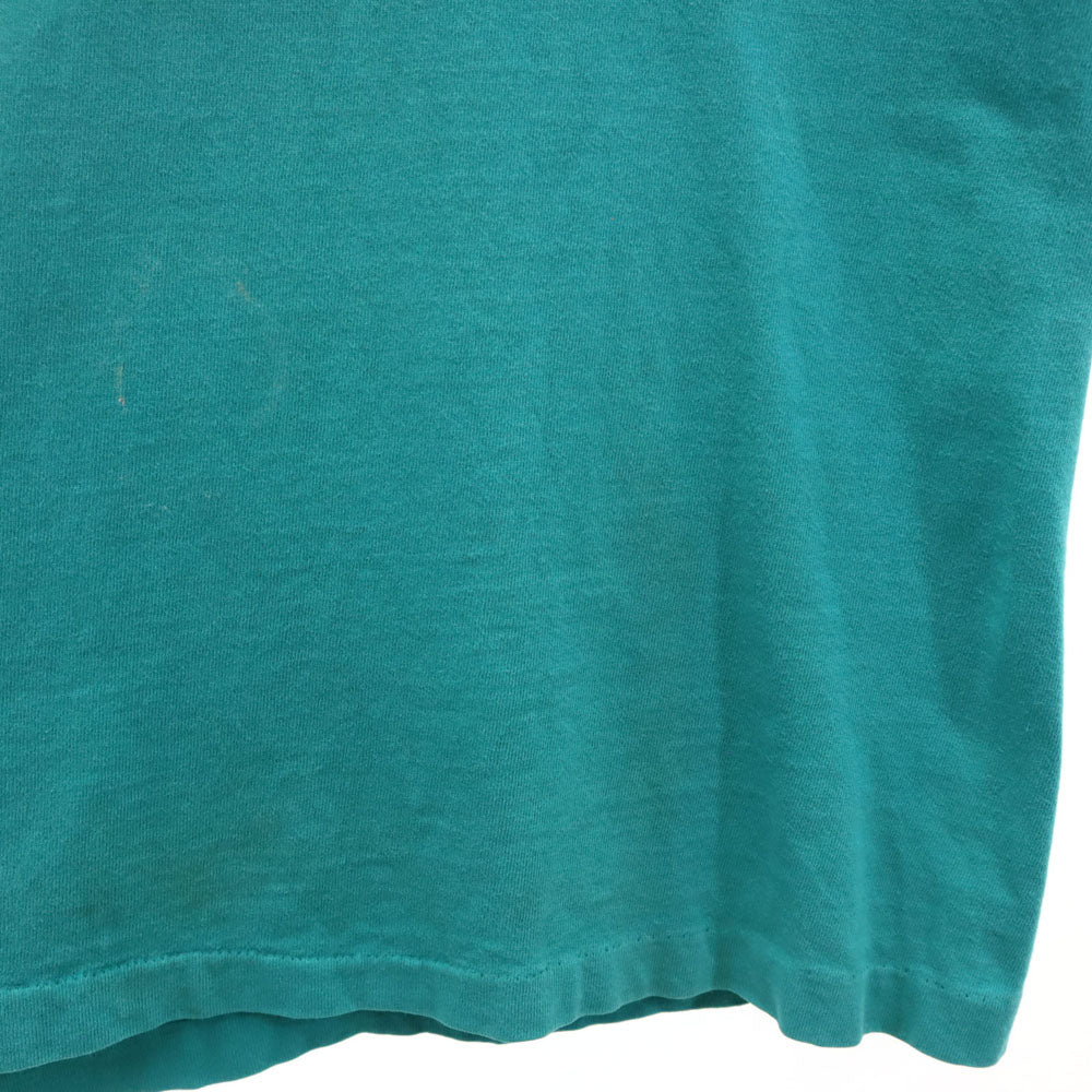 FRUIT OF THE LOOM フルーツオブザルーム 90s USA製 オールド シングルステッチ プリント 半袖 Tシャツ M グリーン系 メンズ